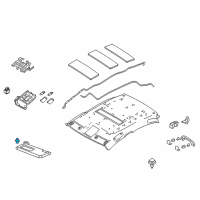 OEM Toyota Yaris iA Sunvisor Holder Diagram - 74348-WB002