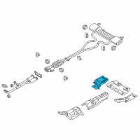 OEM Lincoln Continental Heat Shield Diagram - G3GZ-99112B28-A