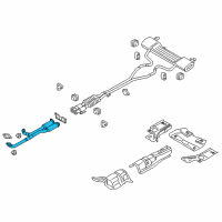 OEM 2018 Lincoln Continental Front Pipe Diagram - GD9Z-5G203-D