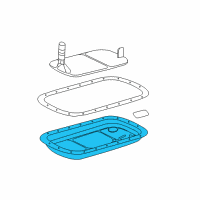 OEM Cadillac Transmission Pan Diagram - 96042794