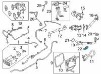 OEM 2021 Ford Ranger Sensor Diagram - KA1Z-9U498-A