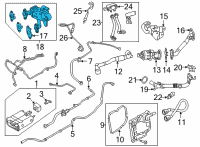 OEM Ford Bronco Sport Cooler Diagram - K2GZ-9F464-A