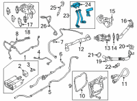 OEM Lincoln EGR Valve Diagram - K2GZ-9J433-B