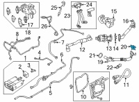 OEM Ford Outlet Tube Gasket Diagram - K2GZ-9E464-B