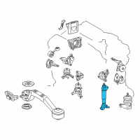 OEM Lexus Absorber Sub-Assy, Engine Mounting Diagram - 12307-20030