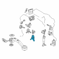 OEM 2007 Toyota Highlander Front Mount Diagram - 12361-20231