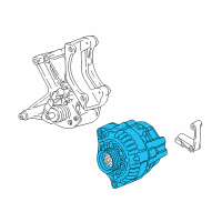 OEM 1997 Chevrolet Corvette Alternator Diagram - 10316182