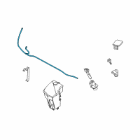 OEM BMW X3 Hose Line, Headlight Cleaning System Diagram - 61-67-3-414-745