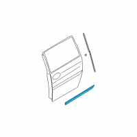 OEM Kia Sedona Protector-Rear Door, LH Diagram - 0K53A506L2XX