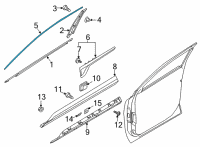 OEM 2021 Kia Sorento MOULDING Assembly-FRT Dr Diagram - 82860R5010