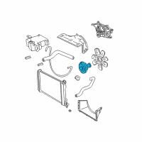 OEM 1997 Chevrolet C3500 Fan Clutch Diagram - 19150657