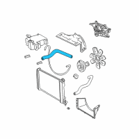 OEM 2000 GMC Sonoma Upper Hose Diagram - 15751101