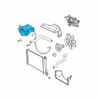 OEM 1998 Oldsmobile Bravada Reservoir Assembly Diagram - 15075570