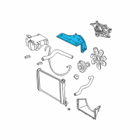 OEM Chevrolet S10 Upper Shroud Diagram - 15133506