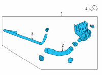 OEM 2022 GMC Sierra 2500 HD Filler Pipe Diagram - 84861901