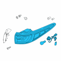 OEM 2017 Kia Sportage Lamp Assembly-Rear Combination Diagram - 92401D9020
