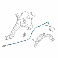 OEM 2015 Toyota RAV4 Release Cable Diagram - 77035-42171