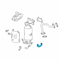 OEM 2017 Honda Accord Stay L, Converter Diagram - 18198-5Y3-J00