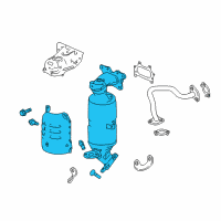 OEM 2017 Honda Accord Converter Assembly Diagram - 18150-5K1-A10