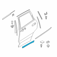 OEM 2020 BMW X4 Moulding Door Rear Left Diagram - 51-13-8-499-211
