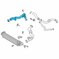 OEM Ford Explorer Front Duct Diagram - L1MZ-6C646-D