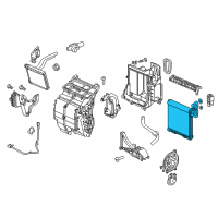 OEM 2017 Honda Fit Evaporator Sub-Assembly Diagram - 80210-T5R-A01