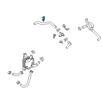 OEM Toyota Hose Assembly Clip Diagram - 16581-F0070