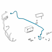 OEM 2002 Pontiac Bonneville Positive Cable Diagram - 15371977