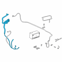 OEM 2000 Pontiac Bonneville Cable Asm, Battery Positive(52"Long) Diagram - 15371930