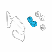 OEM 2006 Chevrolet Impala Serpentine Tensioner Diagram - 12603527