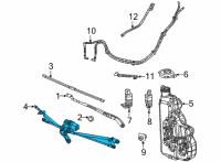 OEM 2022 Jeep Grand Wagoneer WIPER MOTOR Diagram - 68446871AA