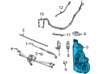 OEM 2022 Jeep Wagoneer WINDSHIELD WASHER Diagram - 68548931AA