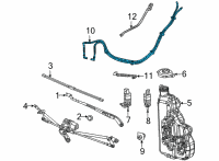 OEM Jeep Grand Wagoneer WASHER RESERVOIR Diagram - 68548933AA