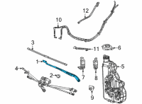 OEM 2022 Jeep Wagoneer FRONT WIPER Diagram - 68490450AA