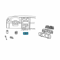 OEM 2003 Jeep Liberty Air Conditioner And Heater Control Diagram - 55037533AE