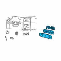 OEM 2007 Jeep Liberty Cluster-Instrument Panel Diagram - 5172902AB