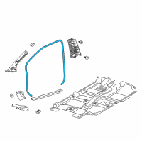 OEM 2009 Toyota Yaris Surround Weatherstrip Diagram - 62311-52130-B1