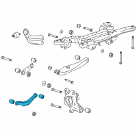 OEM 2011 Buick Regal Rear Upper Control Arm Diagram - 13318345