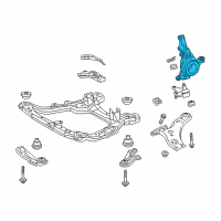 OEM Lexus RX450h KNUCKLE, Steering, L Diagram - 43212-0E040