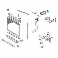 OEM 2009 Lexus IS F Gasket, Water Inlet Housing, NO.1 Diagram - 16325-38020