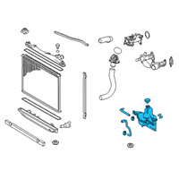 OEM Lexus GS F Reserve Tank Assembly, R Diagram - 16470-38101