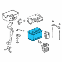 OEM Acura MDX Battery (H6/Agm) Diagram - 31500-TZ7-AGM100M