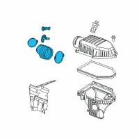 OEM Dodge Challenger Duct-Air Cleaner Diagram - 5038829AB