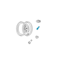 OEM Oldsmobile 88 Extension-Tire Valve-(1.00 Length) Diagram - 9422212