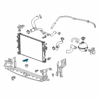 OEM 2019 Buick Regal Sportback Radiator Lower Bracket Diagram - 23336326