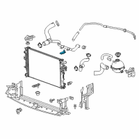 OEM 2020 Buick Regal Sportback Radiator Lower Bracket Diagram - 23336327