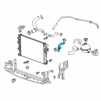 OEM 2018 Buick Regal Sportback Upper Hose Diagram - 39071387