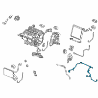 OEM 2015 Acura RDX Wire Harness Air Conditioner Sub Diagram - 80650-TX4-A70