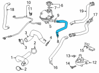 OEM 2022 Chevrolet Trailblazer Reservoir Hose Diagram - 42732066