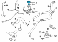 OEM Buick Encore GX Cap Asm-Radiator Surge Tank Diagram - 13502353